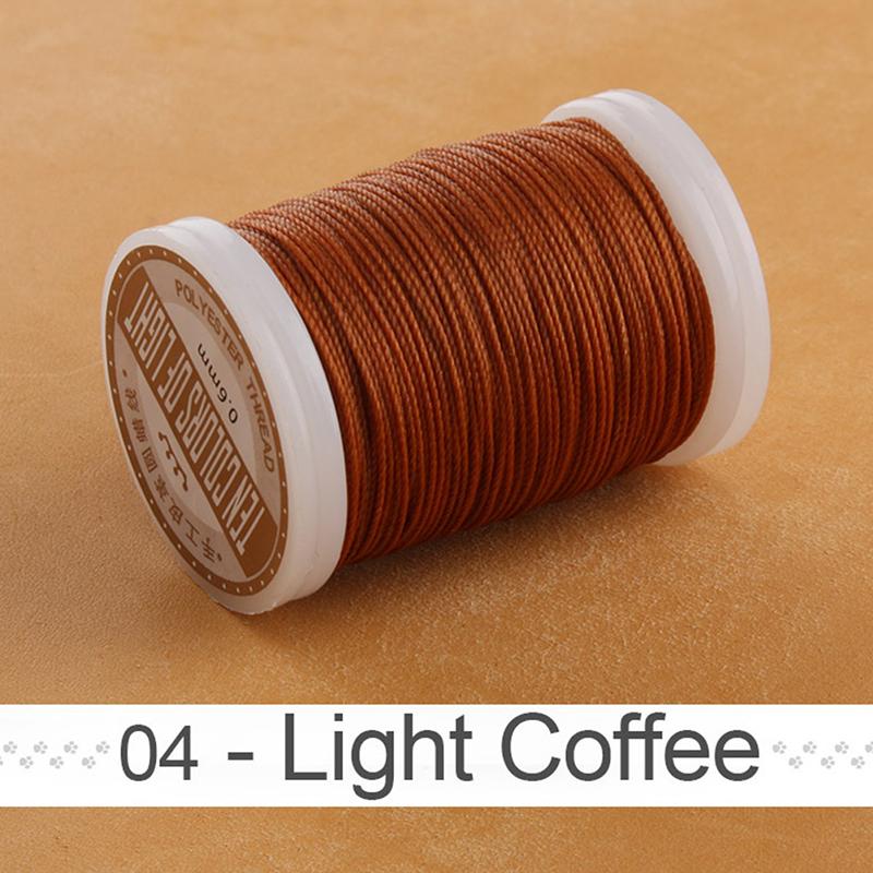 2021 Leather Craft Sewing Leather Round Wax Thread 0.6 Mm Round Wax Thread