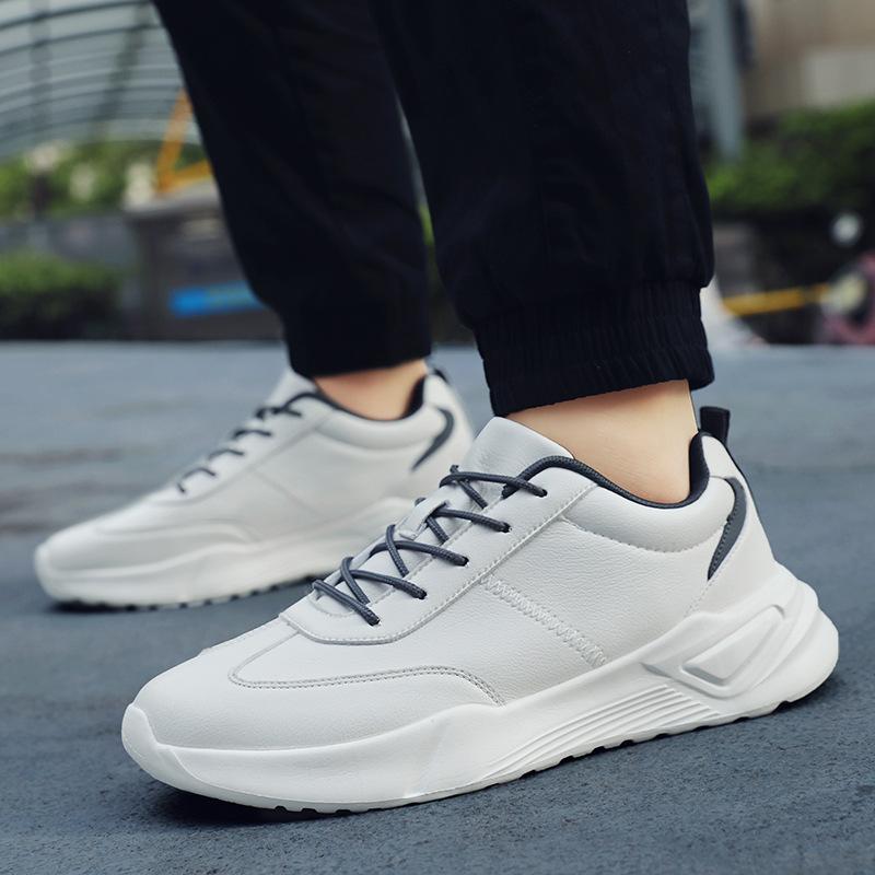 Autumn and Winter Large Size 47 Light Cushioning Casual Men's Sports Board Shoes Foreign Trade Versatile White Shoes Men's Shoes