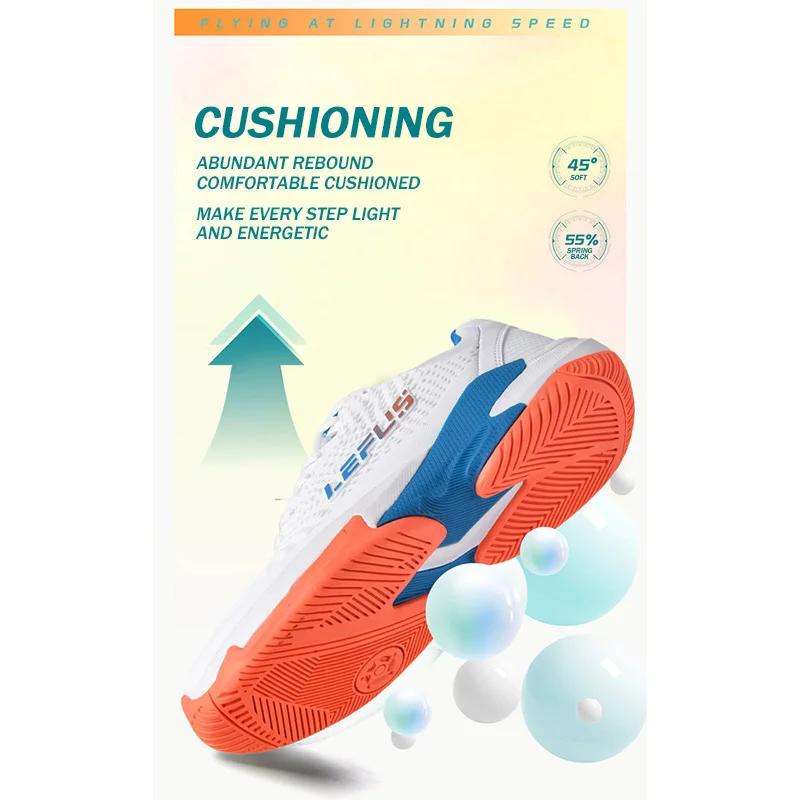 LEFUS Breathable Men's Women's Badminton Shoes Anti-Slip Table Tennis Sneakers Training Sports Comfortable Shoes