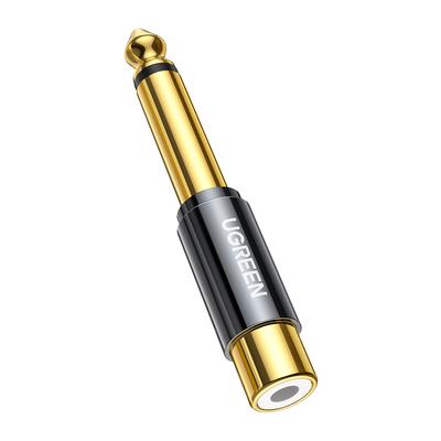 Adapter Plug Jack 635 Mm Male To RCA Female Gold