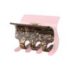 Simple Hair Bun PVC Material Checkered Claw Clip Hair Volume Multi-practical Shark Clip