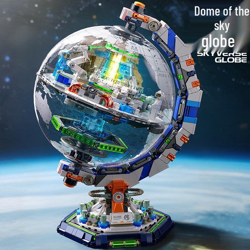 Hopeful Building Blocks: 3D Space Station Globe - Educational Toy for Kids