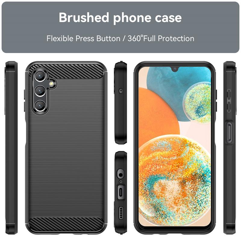 For Samsung Galaxy A14 Case For Samsung Galaxy A14 4G 5G Cover 6.7 Inch Carbon Fiber Shockproof Silicone Bumper For A14 4G 5G
