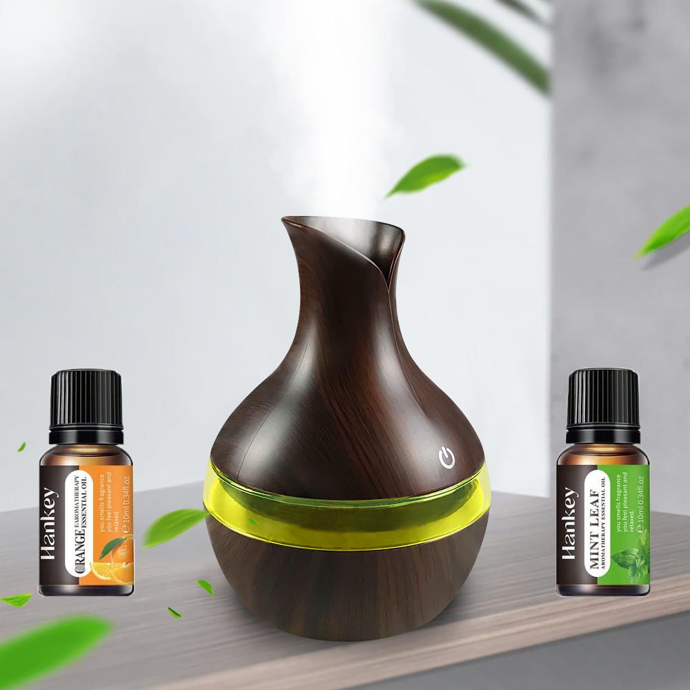 Mini Touch Humidifier 300ml USB Diffuser with 2 Essential Oils Portable for Travel Small Spaces 300ML