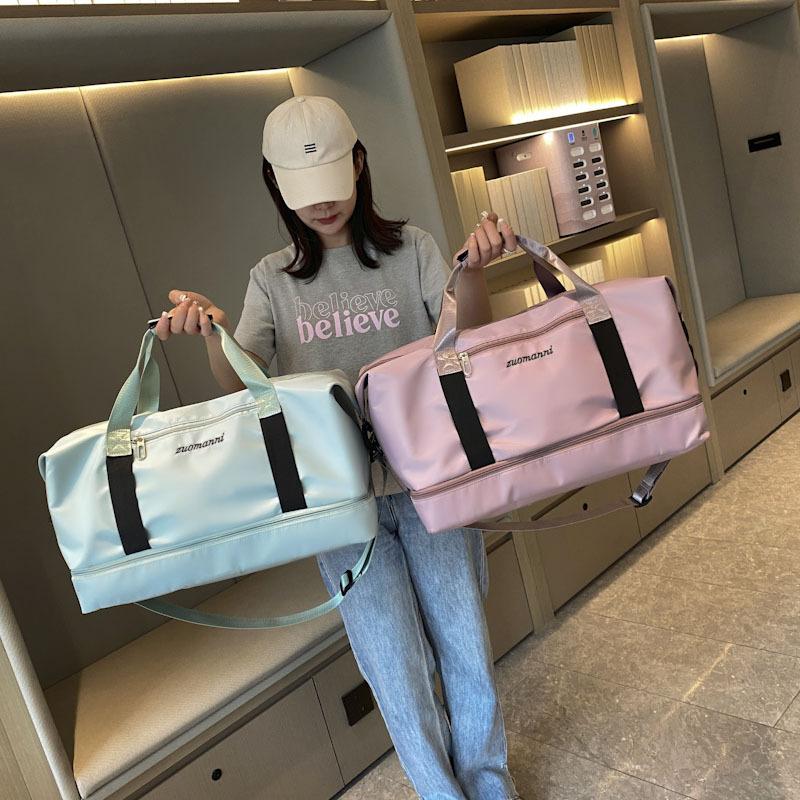 Travel Bag Portable Short-distance Travel Luggage Large Capacity Lightweight Dry and Wet Separation Sports Fitness Bag Portable