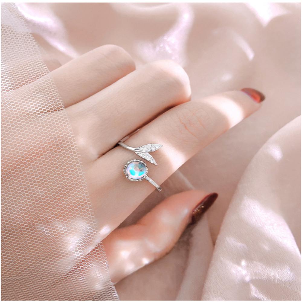Mermaid Foam Cool Wind Super Fairy Opening Ring Mermaid Ji Fishtail Mermaid Tears Female Sen Is A Lady Gift
