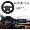 Wuyaoyao Fuzzy Car Steering Wheel Cover, 15'' Soft Auto Steering Wheel Protector For Warm Winter, Elastic Anti-Slip Fluffy Wheel Covers, Car