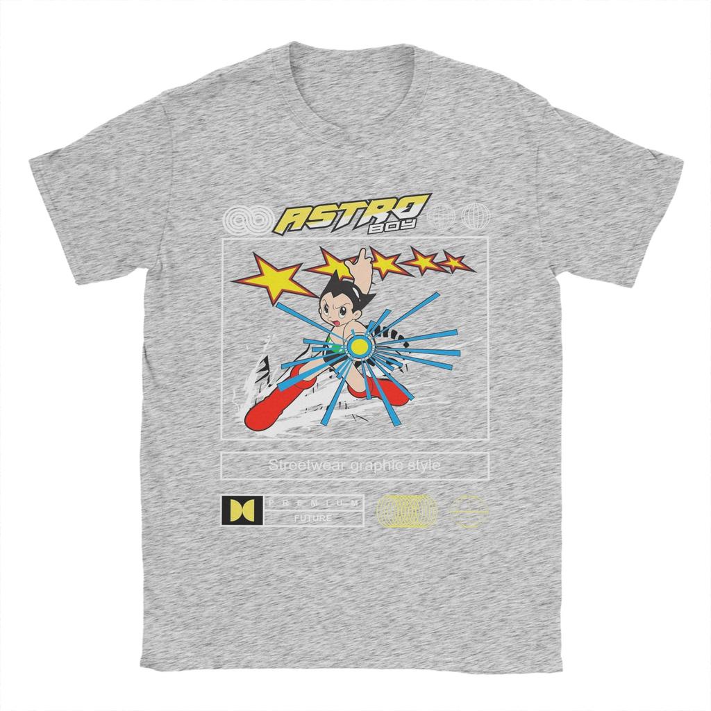 The Iconic Robot Hero Astro Boy T Shirts Men 100% Cotton Funny T-Shirts Crewneck  Tees Short Sleeve Clothing Big Size