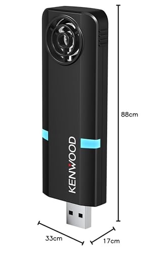 KENWOOD CAX-DM01 Black Low-Concentration Ozone Generator, USB Type, Filterless, Fanless, for Disinfection and Deodorization.