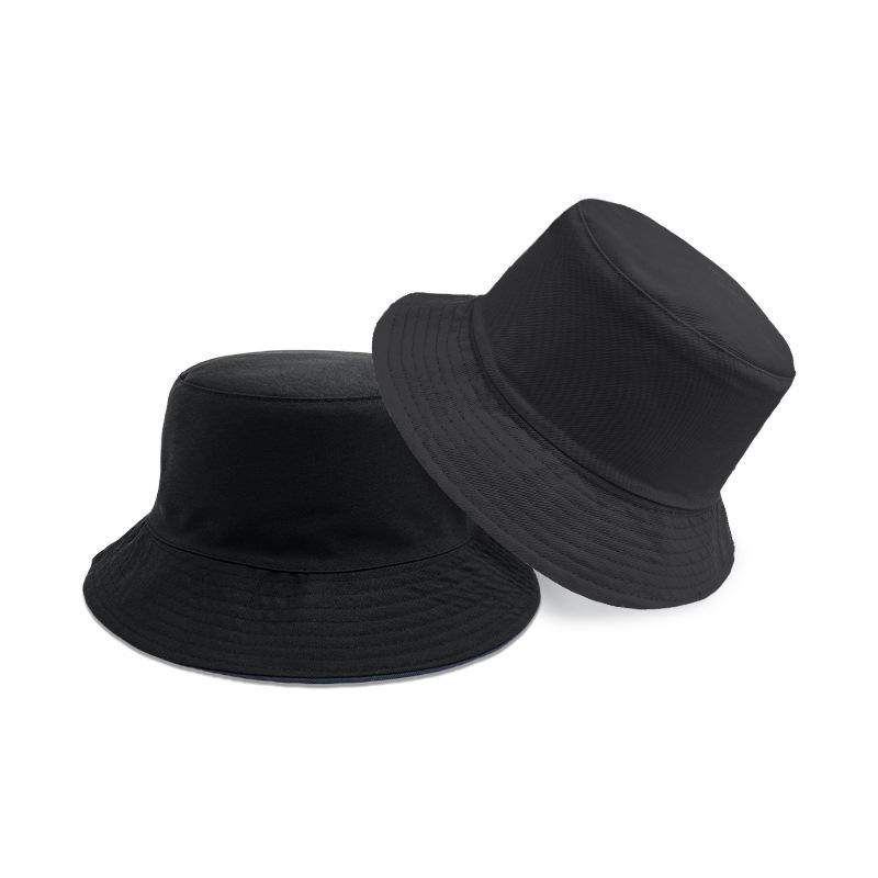 Rodičovský dětský styl Oboustranný rybářský klobouk Univerzální jednobarevný lehký klobouk typu bucket Venkovní ochrana obličeje Malý klobouk proti slunci