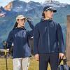 Unisex Soft Shell Jacket: Hooded, Windproof, Outdoor for Spring, Autumn, Winter Hiking & Mountaineering.