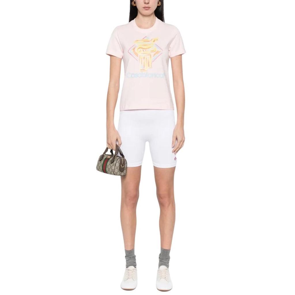 Casablanca Womens/Ladies Diamond Column Printed Fitted T-Shirt