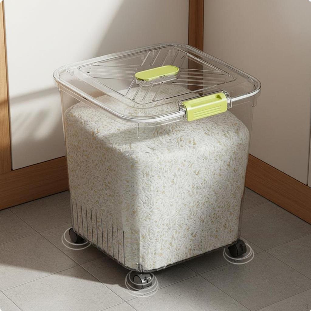 Rice Storage Bin HumidityResistant Container Large Capacity Grain for