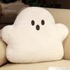 Ghost Pute Plysj Hvit Ghost Doll Søt myk flanell PP bomullsfylling Ghost Pendant Halloween Theme Sofa Ryggstøtte