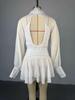 2025 Summer V-Neck Lantern Sleeve High Waist Slim Dress