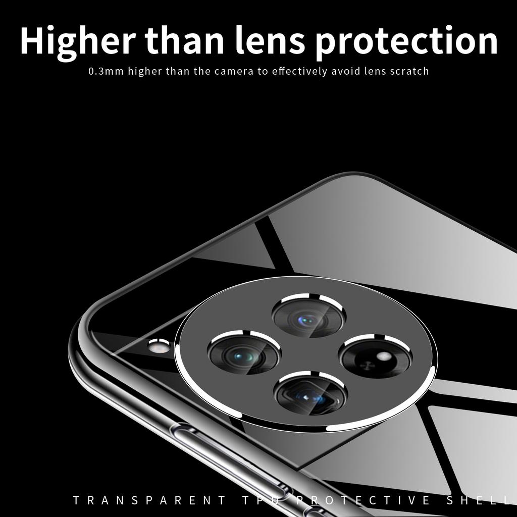 MOFI For OnePlus Ace 3 5G/12R 5G Case Slim Transparent TPU Phone Cover