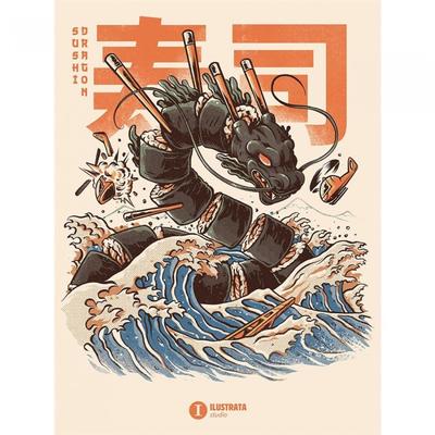 Sushi Dragon Canvas Print
