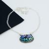 Abalone Shell Gemstone Handmade 925 Sterling Silver Necklace Natural Abalone Shell Handmade Jewelry Necklace For Women Necklace For Her