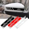 2PCS Vinyl Car Rearview Mirror Sticker Auto Side Body Stripe Decal Decoration For Ranger Focus Kuga Mustang S-MAX Transit