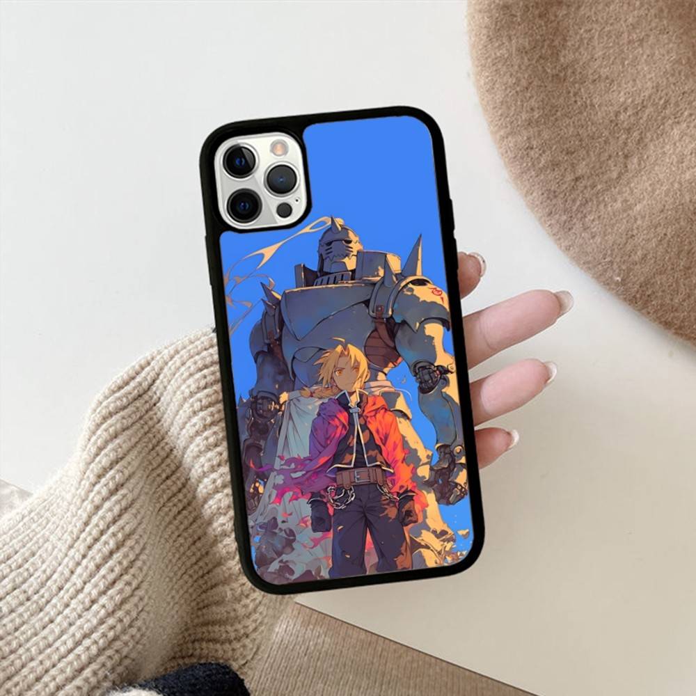 Anime F-Fullmetal A-Alchemist Handyhülle Für IPhone 17 16 15 14 13 Plus 12 11 Pro Max PC+TPU Hüllen Rückseite
