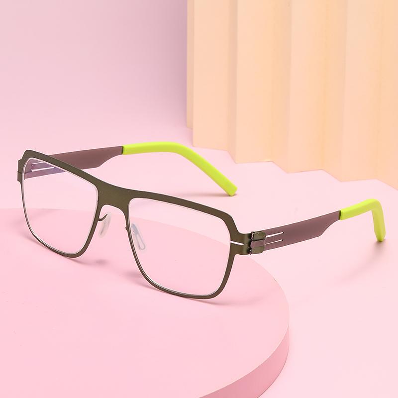 Germany Designer Glasses Frames Men Super Thin Medical Aviation Stainless Steel Retro Eyeglasses Women Reading Spectacle Frame
