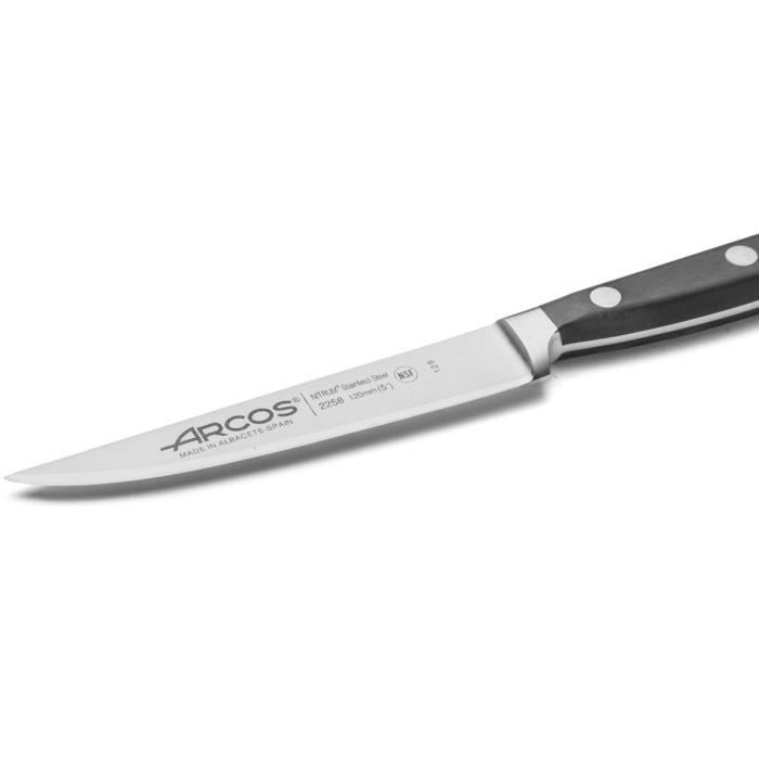Couteau À Steak - ARCOS - Opera - 120 Mm - Acier Inoxydable Forgé Nitrum® - Résistant À La Corrosion