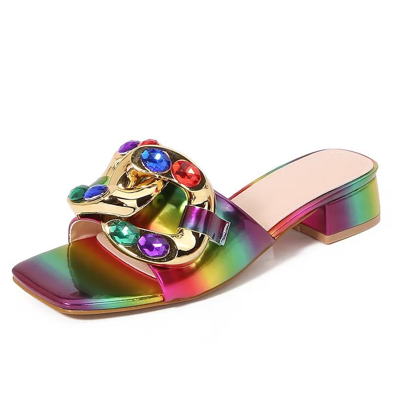 

Slippers Women Summer Fashion Women Plus Size 36-42 Shoes for Women Slip on Comfortable Beach Sandals Casual Non-slip Slipper 42 разноцветный