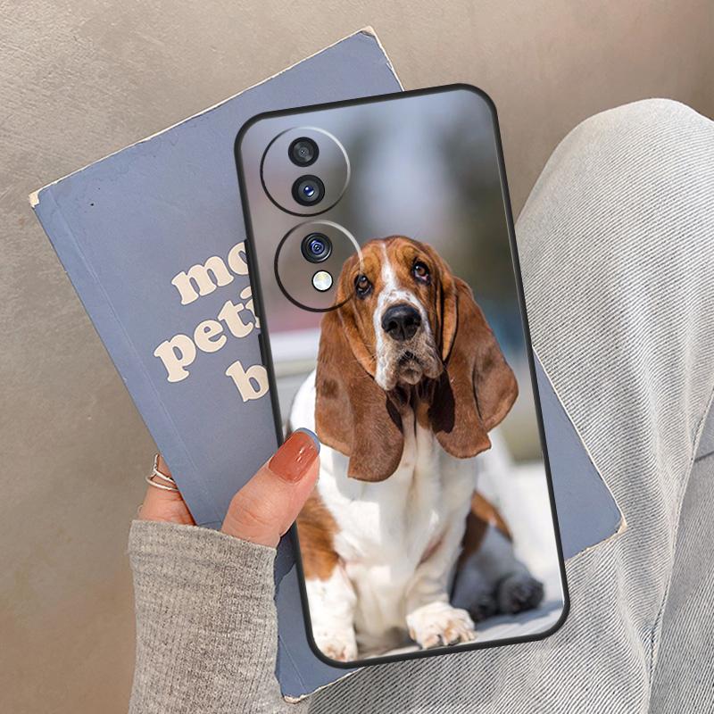 Basset Hound Dog Case For Honor Magic 5 6 7 8 Pro Cover For Honor 200 400 Lite 50 70 90 X8a X8b X9a X9b X9c