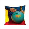 Cuscino Decorativo Quadrato in Peluche Stampa Double Face per Auto Divano Casa Copricuscino