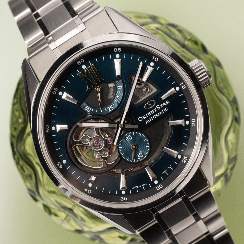 [Orient Star] ORIENT STAR Automatic Watch Modern Skeleton Mechanical Made in Japan 2 Year Domestic Manufacturer Warranty Open Heart RK-AV0114E Men's G