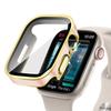 Glass+Case For Apple Watch 7 8 45mm 41mm 49mm 44mm 40mm Straight Edge Screen Protector Cover Case iWatch 4 5 SE 6 7 8 Ultra 49mm