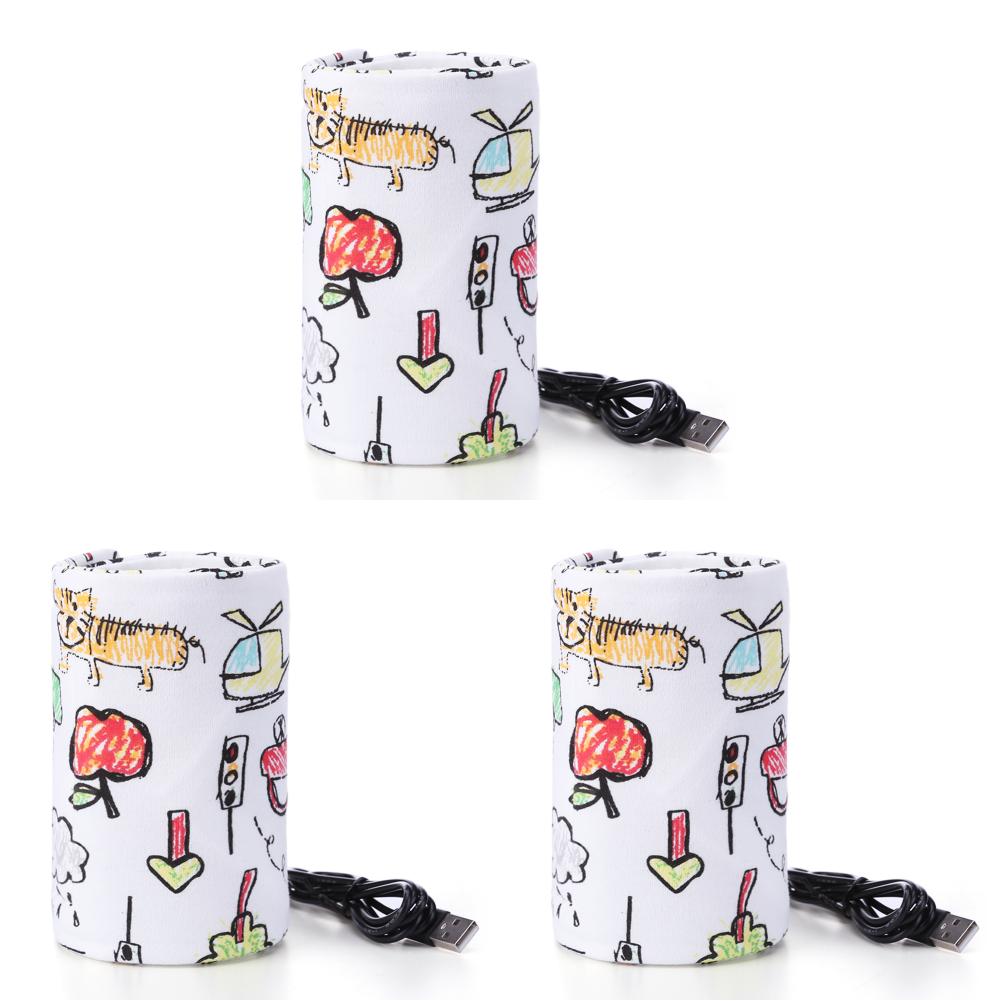 

USB 5V Подогреватель детских бутылочек Безопасно использовать Сумки для детских бутылочек зимой (К)