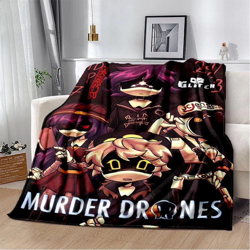 29 Style New 3D Murder-Drones Uzi Cartoon Soft Blankets,Throw Blanket Comfortable Blanket for Picnic Beds Sofa Home Bedroom Kids