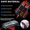 Fuse Block, 12v Fuse Box Holder with Led Indicator Waterproof Cover, Cyrico 12 Circuits Panel with Negative Bus for 12V/24V Automotive Car Truck Boat