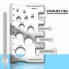 Bolt Thread Checker Bolt and Nut Gauge Screw Measuring Tool Stainless Steel for Hardware Store Electricians Repair Enthusiasts