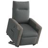 VidaXL Fauteuil inclinable Gris foncé Tissu 3324091