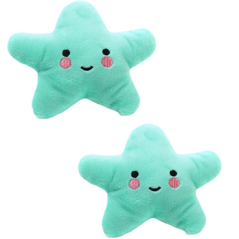 2pcs Plush Dog Chew Toy Star Shaped Star Shaped Toy Funny Pet Chew Toy  Cat