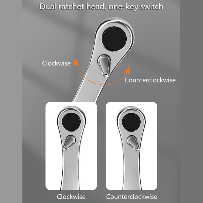 Compacts Folded Bike Tool Set 15 Functions Including Steel Ratchets Wrenches and Emergencies Tire Repair Accessories