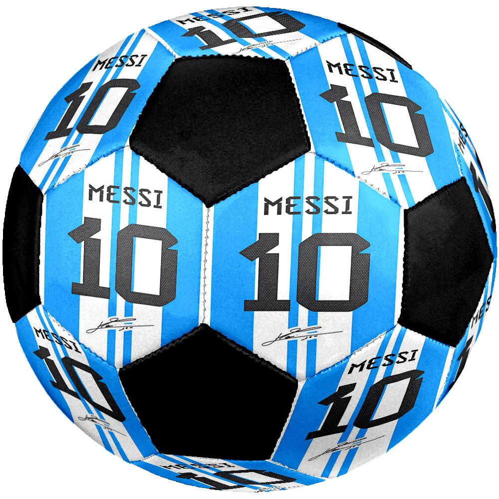 1 pz Pallone da Calcio Lionel Messi Taglia 5 Pallone da Calcetto Indoor Moda Colorato Gioco in Giardino - Ottimo Regalo per Appassionati di Sport HE42