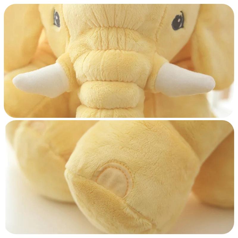 Cute Elephant Stuffed Plush Pillow Doll Back Cushion Home Decor Kids Gift Toy