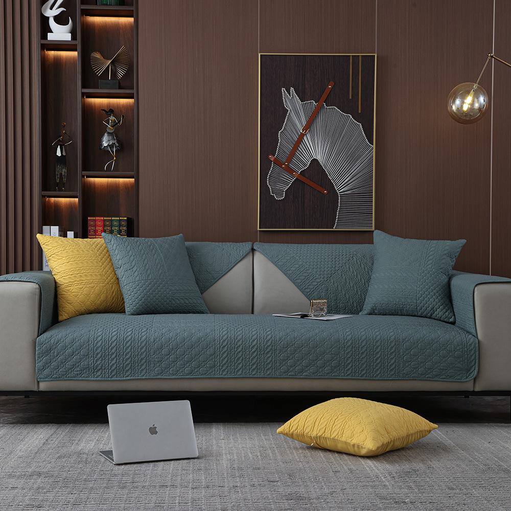 Tkaniny bawełniane Cztery pory roku Uniwersalna antypoślizgowa poduszka na sofę Nowoczesna minimalistyczna kombinacja Pokrowiec na siedzisko sofy Pokrowiec