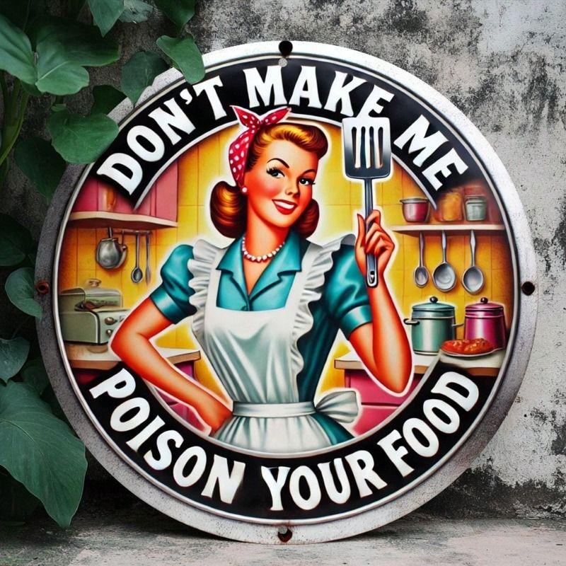 Retro Metal Tin Sign, Wall Art Home Decor, Vintage 2D Plaque