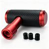 Lunsom Shift Metal Gear Shift Shift Suitable for Manual Transmission Vehicles and Push-Type Knob, Lever, T-Type Knob, (Black Red)