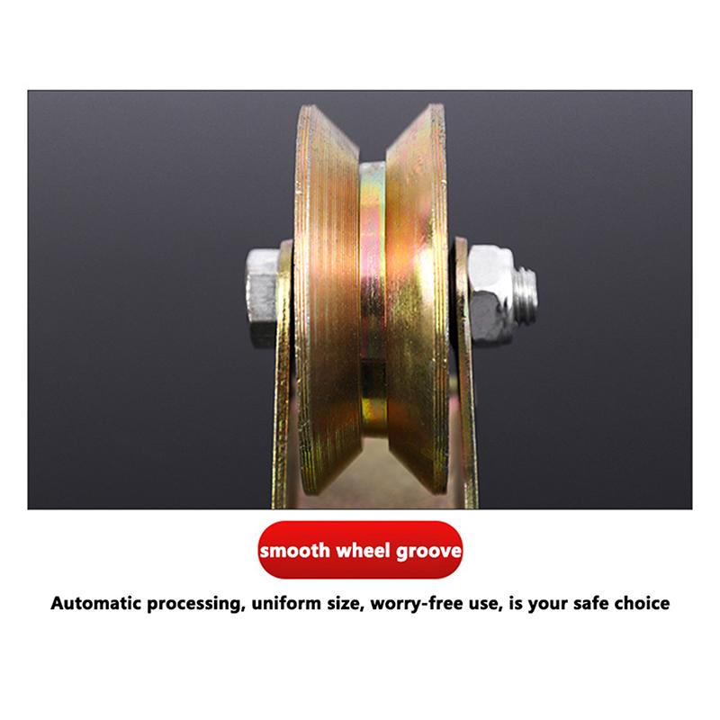 4Pcs V Shaped Plating Color Track Wheel Bearing Home Hardware Rigid Caster V Groove Wheel For Sliding Door Rollers