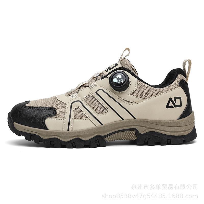 Side rotating button sports shoes Outdoor light non-slip wear-resistant mountaineering shoes Casual shoes