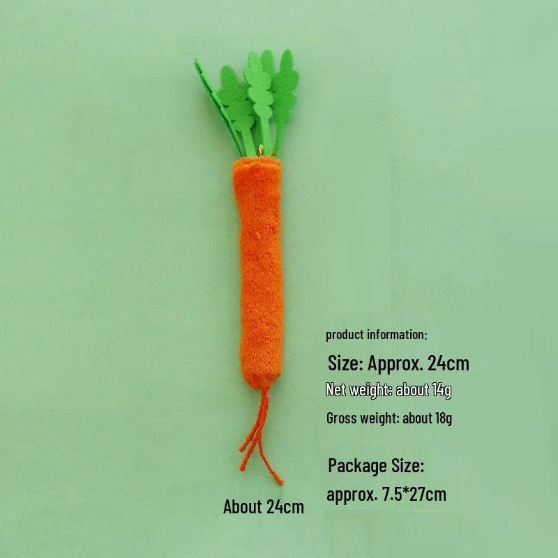 Matatabi Scallion Carrot Chew Toy: Self-Play Decompression for Cats