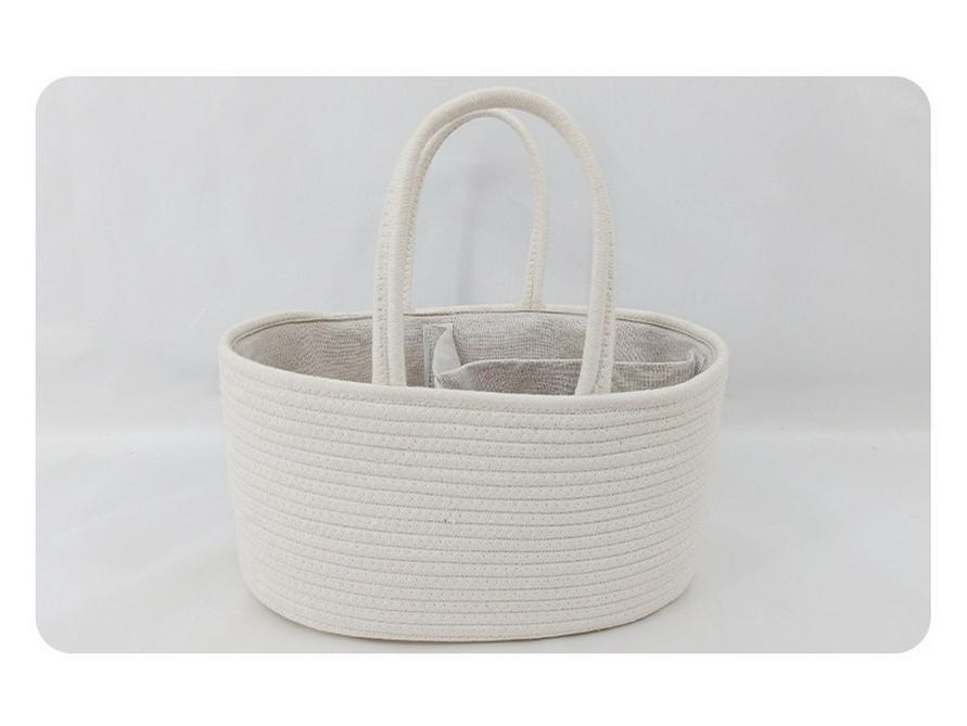 Large Capacity Baby Supplies Storage Basket with Handle