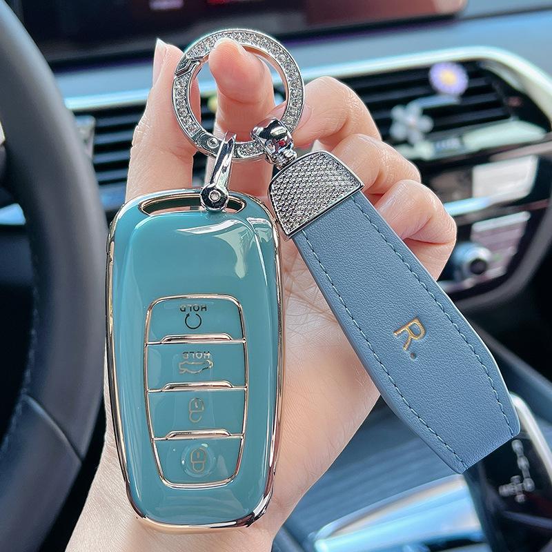 Protective Key Case for FAW Hongqi H5/H9/E-HS9/EQM5 Models - Unisex