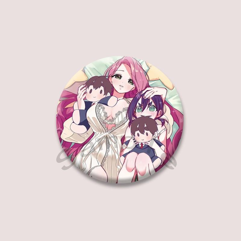 The 100 Girlfriends Who Really Love You Anime Brooches Cartoon Figure Nano Eiai Karane Inda Badges Bag Hat Clothes Button Pins