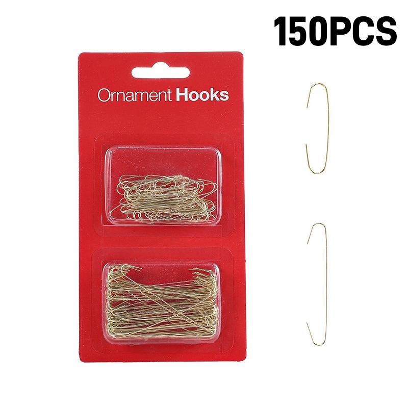 500/100PCS Christmas Tree Hook Ornaments 4cm Metal Hanger S-Shaped Hooks Xmas Ball Pendant Decoration for home Navidad New Year